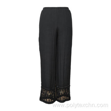 Casual Wide Leg Pants for Women Chiffon Trouser